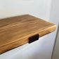 Wall Mounted Breakfast Bar on Stylish Steel Brackets with a Copper Finish.