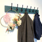 Wall Mounted Painted Wooden Coat Rack