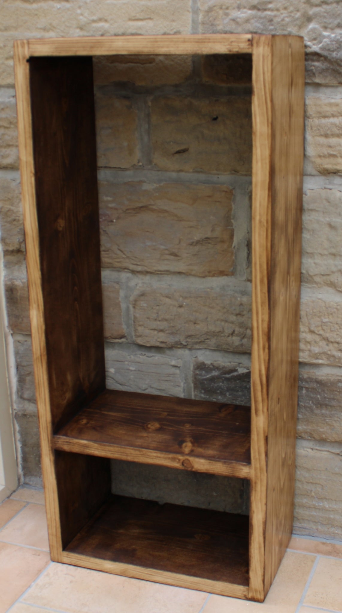 Log Store Indoor Rustic Reclaimed Wood Kindling Firewood Storage