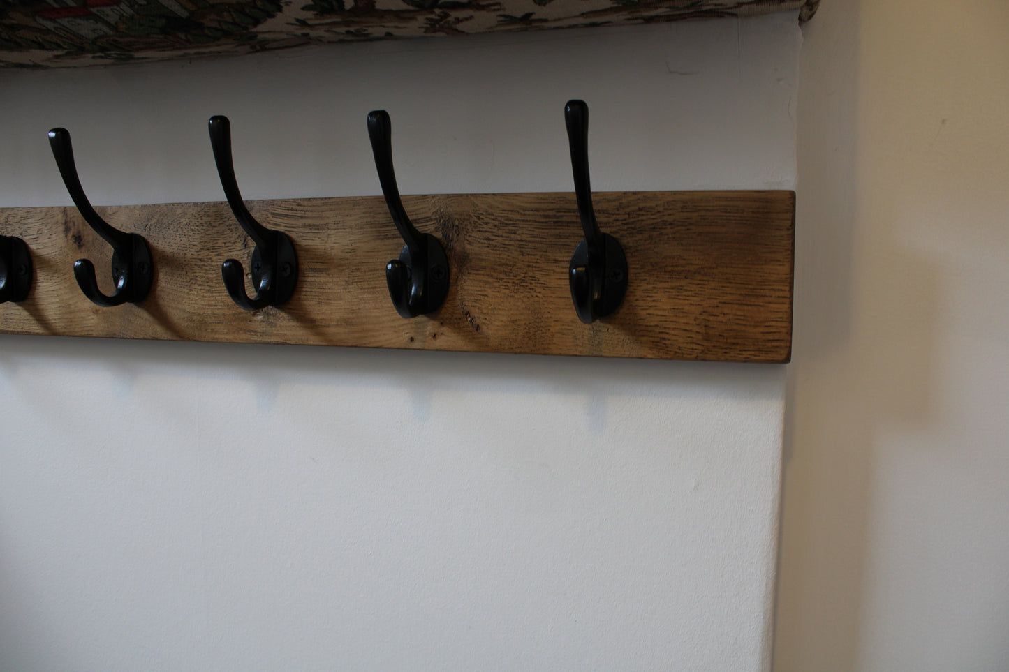 Wall Mounted Antique Style Wooden Coat Rack
