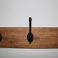 Wall Mounted Antique Style Wooden Coat Rack