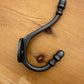 Wall mounted Oak Coat Rack with Antique Style Cast Iron Hooks with Acorn head detail.