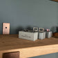 Handmade Wood Shelf from Reclaimed Scaffold Board with Steel Brackets