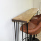 Oversized 30cm Deep Breakfast Bar with Black Hairpin Legs, Scaffold Board