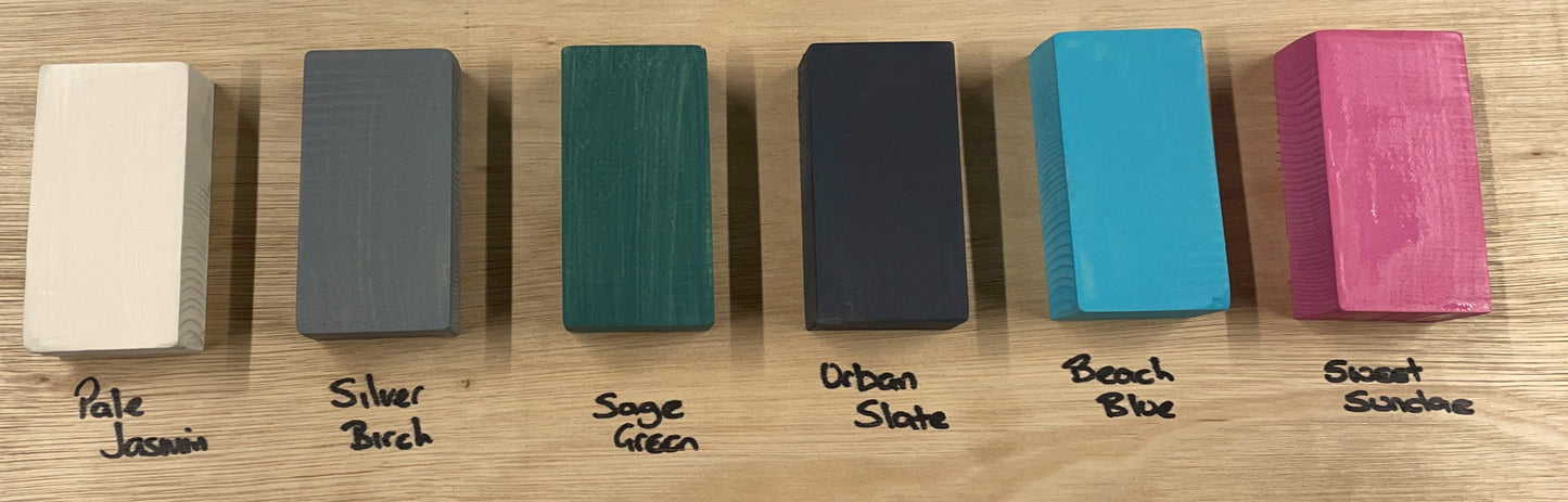 Wall Mounted Painted Wooden Coat Rack