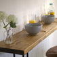 Breakfast Bar with Two Black Hairpin Legs, Scaffold Board