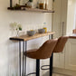 Breakfast Bar with Two Black Hairpin Legs, Scaffold Board