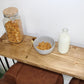 Oversized 30cm Deep Breakfast Bar with Black Hairpin Legs, Scaffold Board