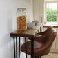 Oversized 30cm Deep Breakfast Bar with Black Hairpin Legs, Scaffold Board