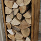 Log Store Indoor Rustic Reclaimed Wood Kindling Firewood Storage