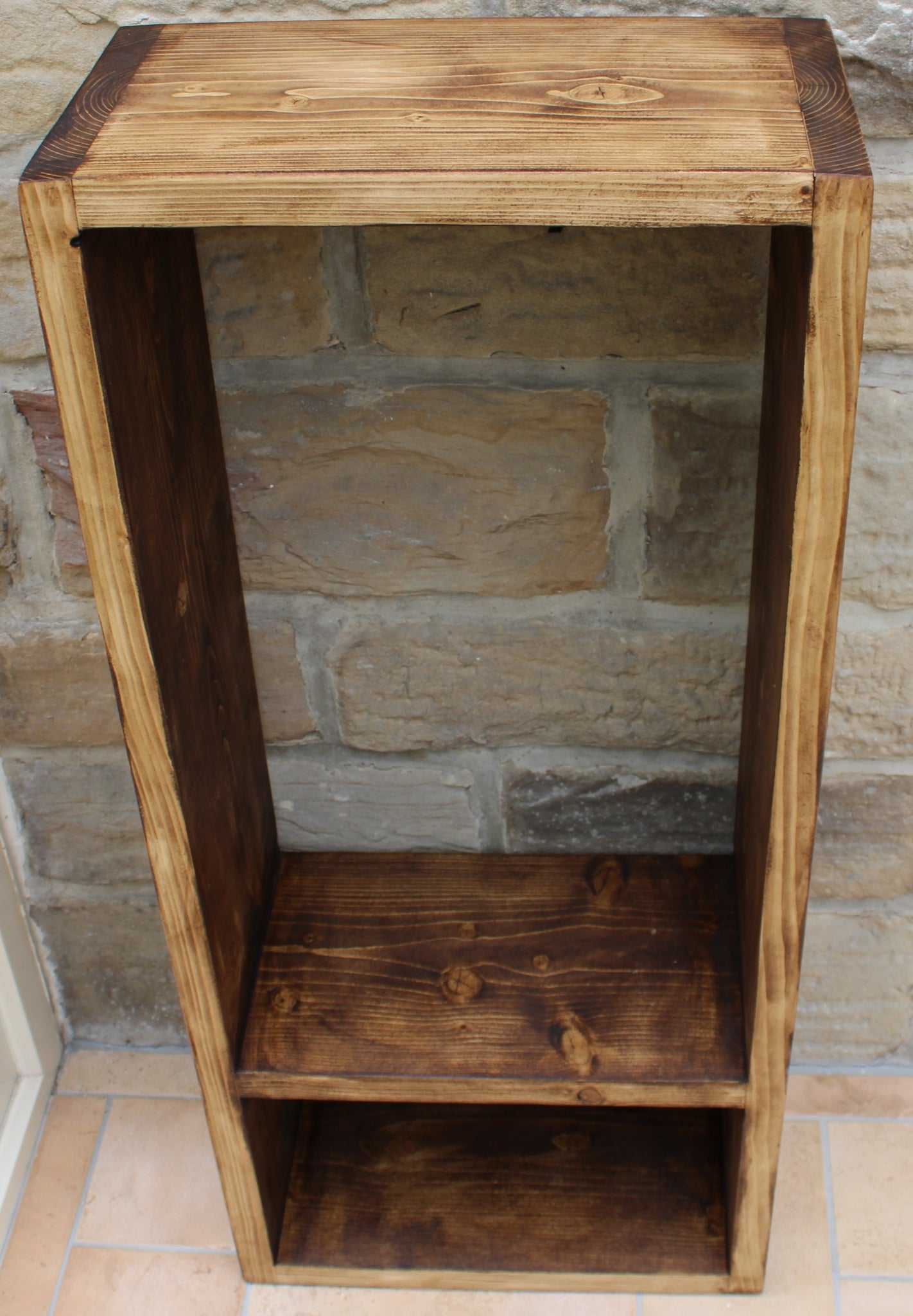 Log Store Indoor Rustic Reclaimed Wood Kindling Firewood Storage
