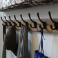 Wall Mounted Antique Style Wooden Coat Rack